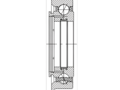 Hybrid Three Point Contact Bearing for Aviation Gas turbine