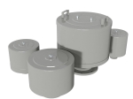 Filterschalldämpfer für Brennstoffzellengebläse und -kompressoren - Serie FS/2G/QB