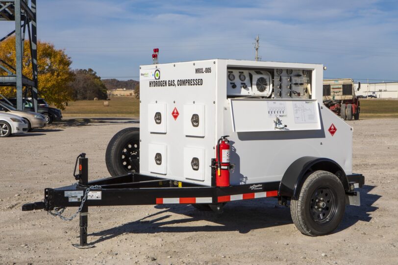 Small mobile hydrogen trailer microrefueler_1