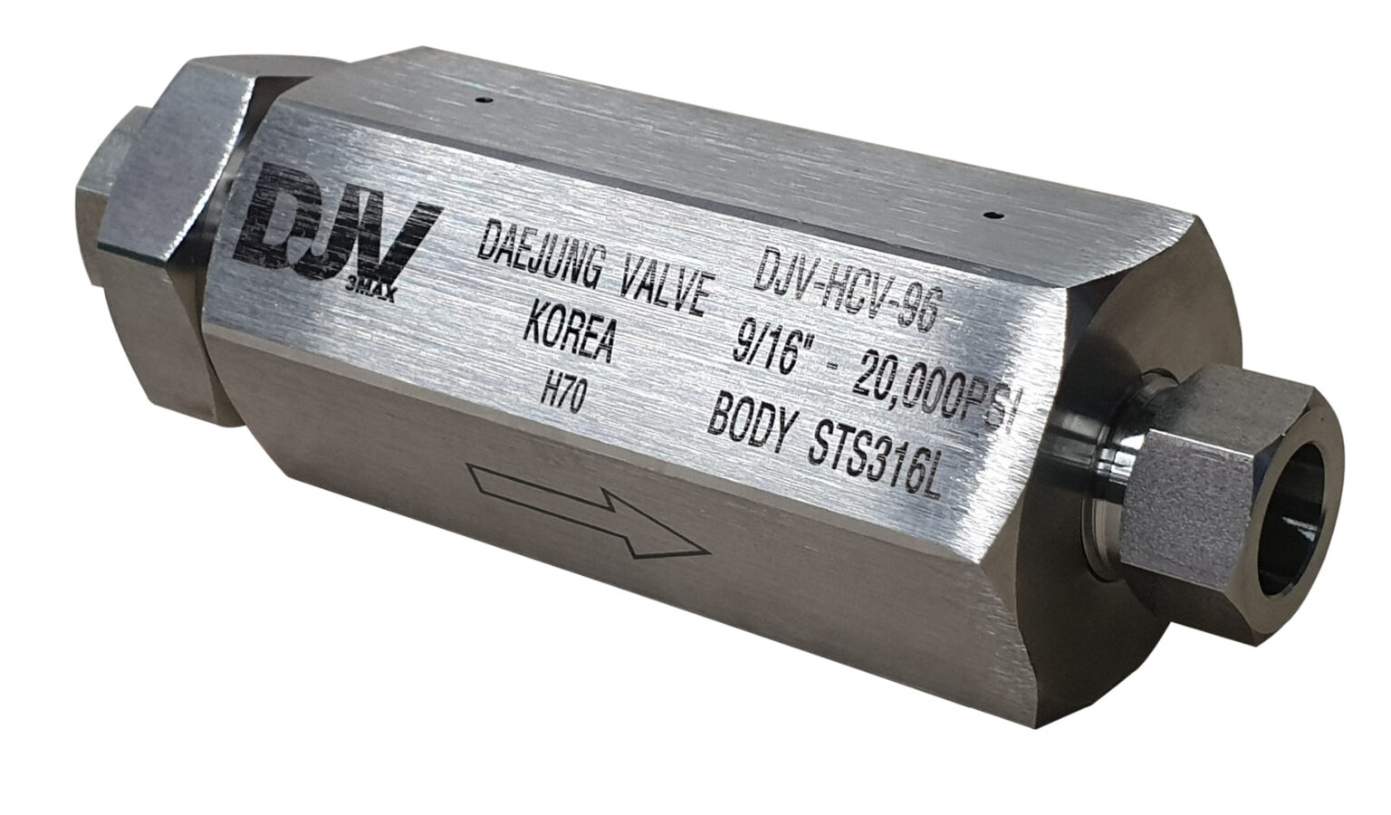 High Pressure Gaseous Hydrogen Check Valve