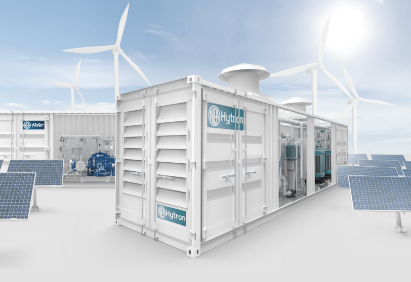 NEA Hytron HyPEM electrolyzer 400 Container