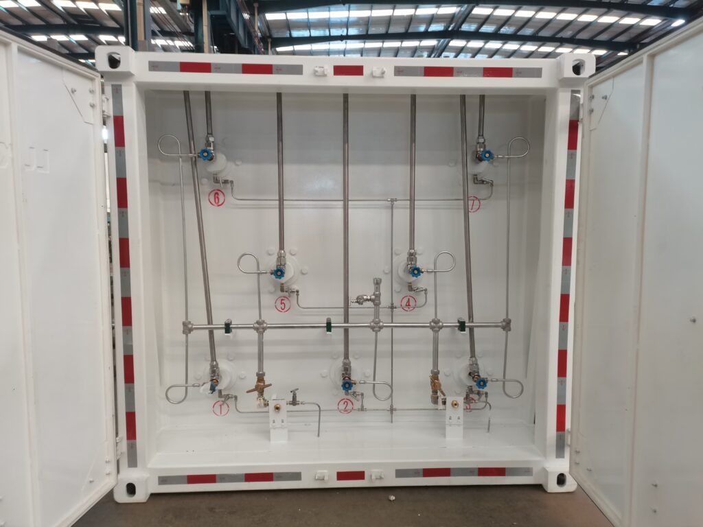 Jumbo Hydrogen Cylinder connection