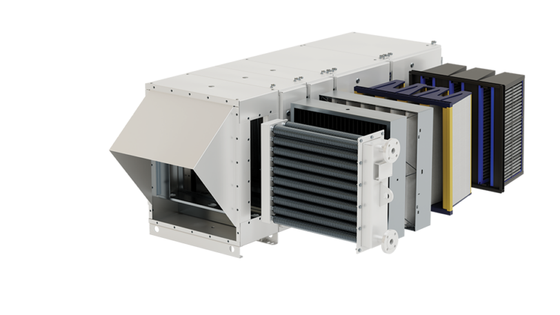 Air filter unit forCathode air filter system_open-Hengst